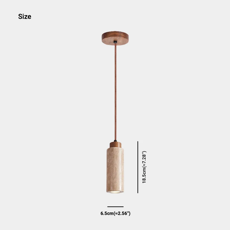 Pendant Light Wabi Sabi Japandi Yellow Stone