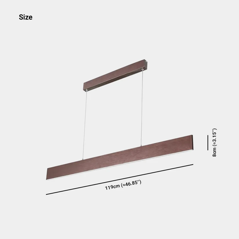 Pendant Light Minimalist Linear Dimmable LED Bar, 3 Colors