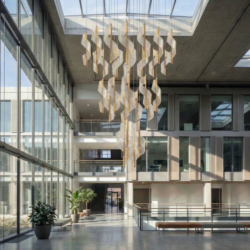Moderner Spiral-Lüster für Villa und Wohnzimmer – Spirélite