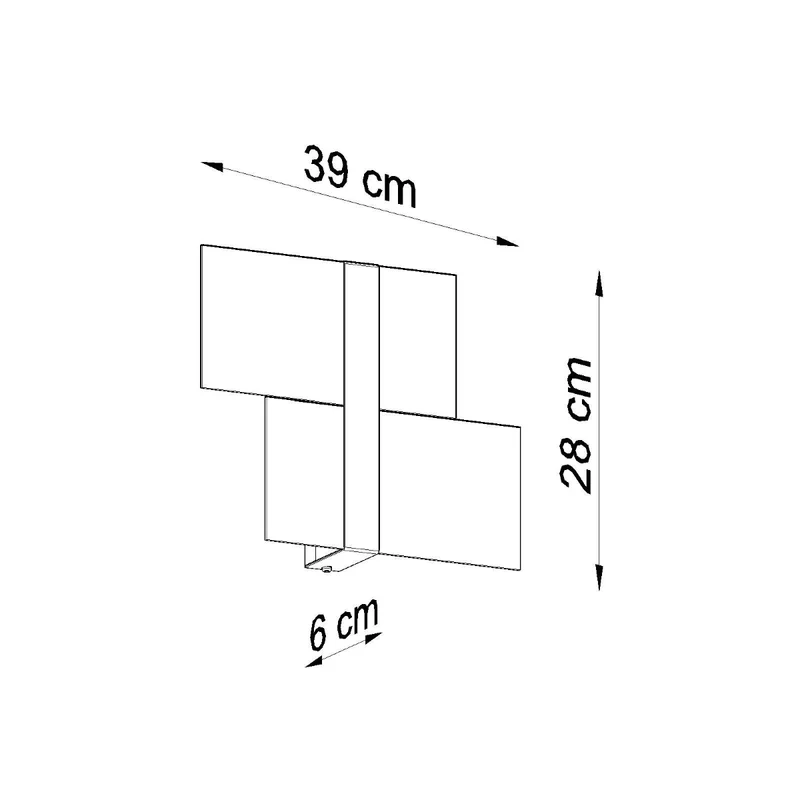 Wandleuchte aus verchromtem Metall und weißem Glas – Modell Aureliss
