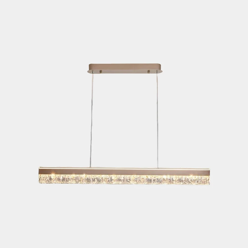 Pendant Light Linear Dimmable LED, Rose Gold / Grey