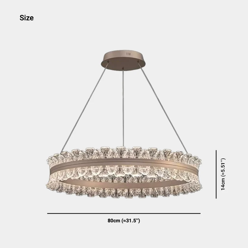 Pendant Light Chandelier Luxury LED Ring / Linear