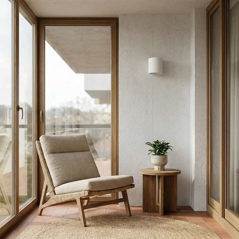 Moderne weiße zylindrische Wandleuchte – Orandis