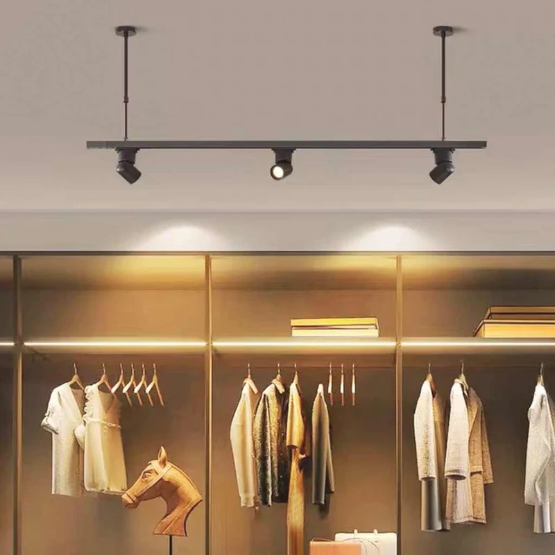 Pendant Light LED Track Spotlight, Black / White