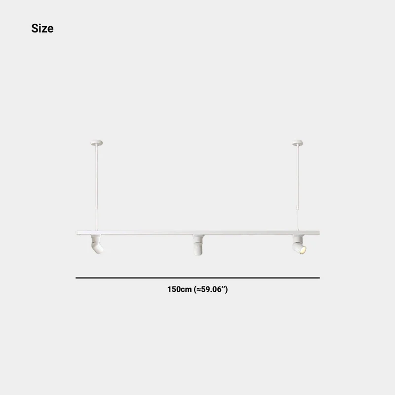 Pendant Light LED Track Spotlight, Black / White