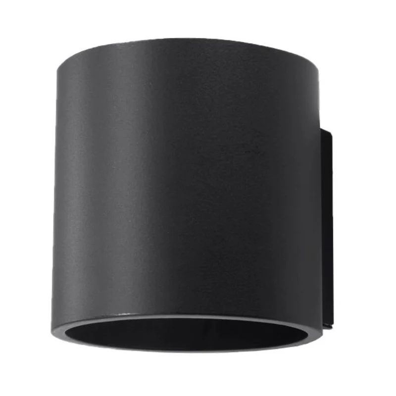 Minimalistische schwarze Wandleuchte mit Doppelstrahl – Orphéos