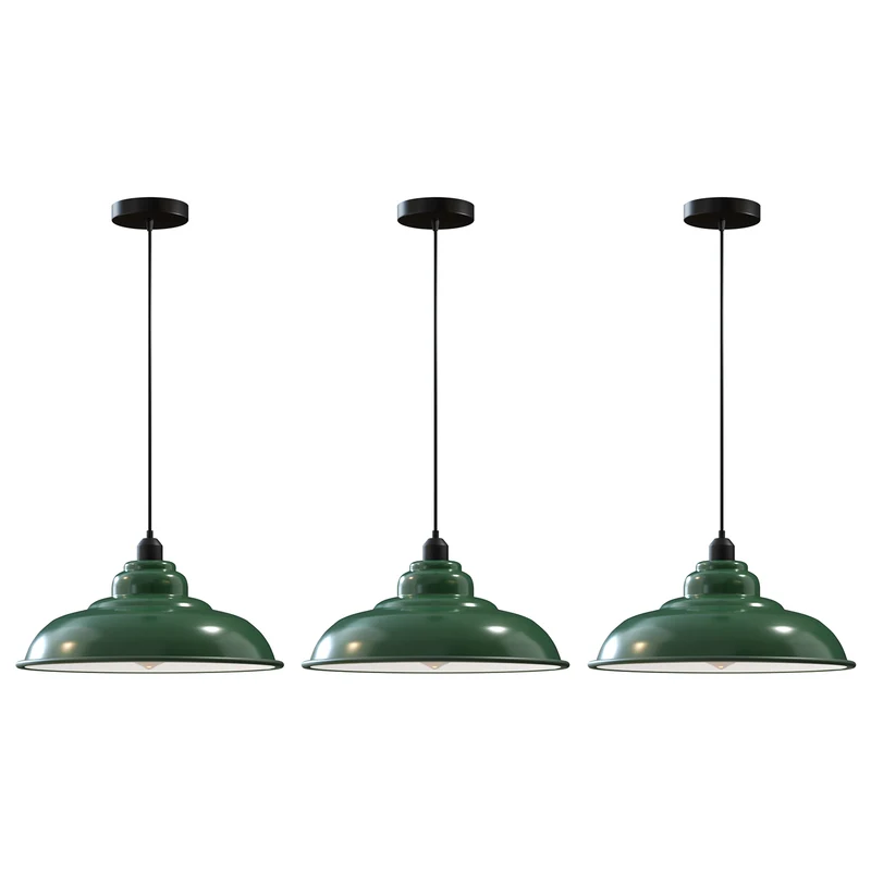 3er Set Industrial Chic Hängelampe Kücheninsel Esszimmer ~3835