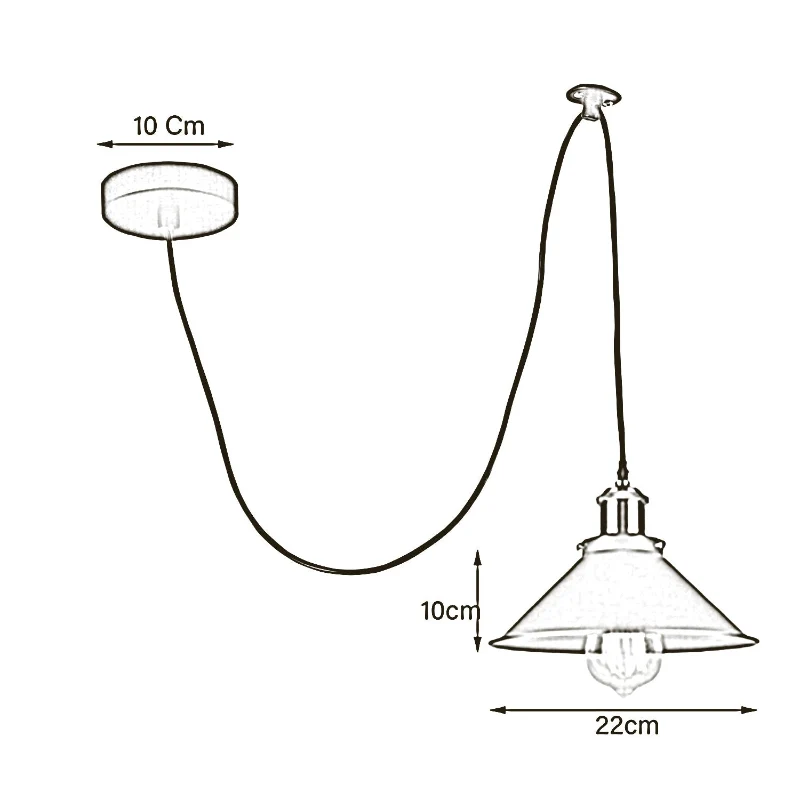 LEDSONE Spinnenlampe Pendelleuchte 1 - 8 Wege Grau ~3949