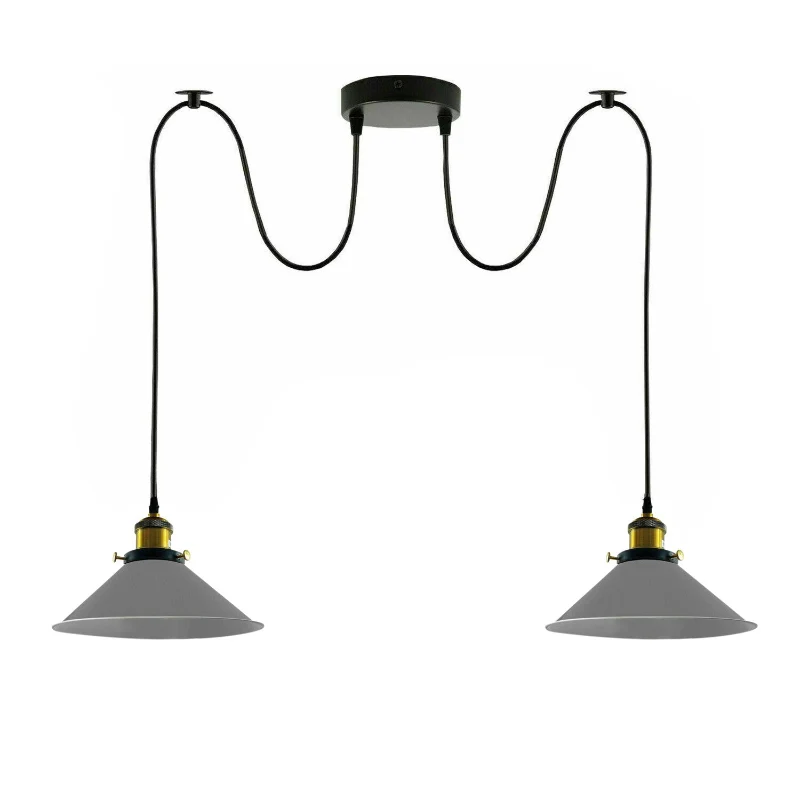 LEDSONE Spinnenlampe Pendelleuchte 1 - 8 Wege Grau ~3949