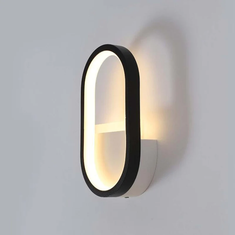 Wall Mounted LED Light Geometric, Black