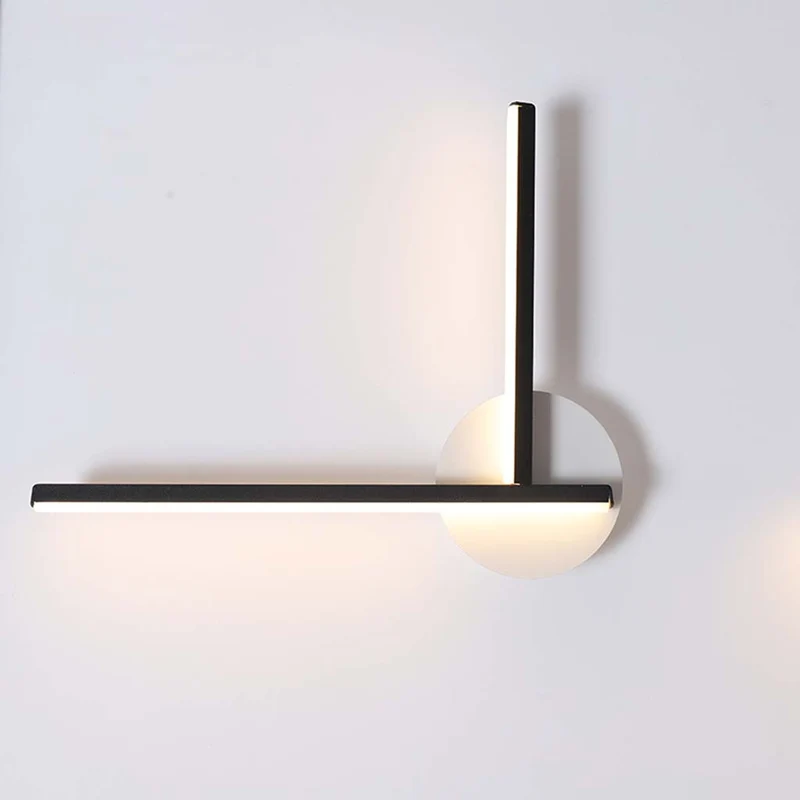 Wall Mounted LED Light Geometric, Black