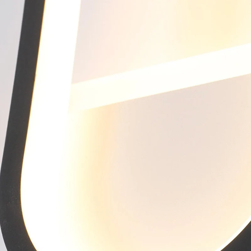 Wall Mounted LED Light Geometric, Black