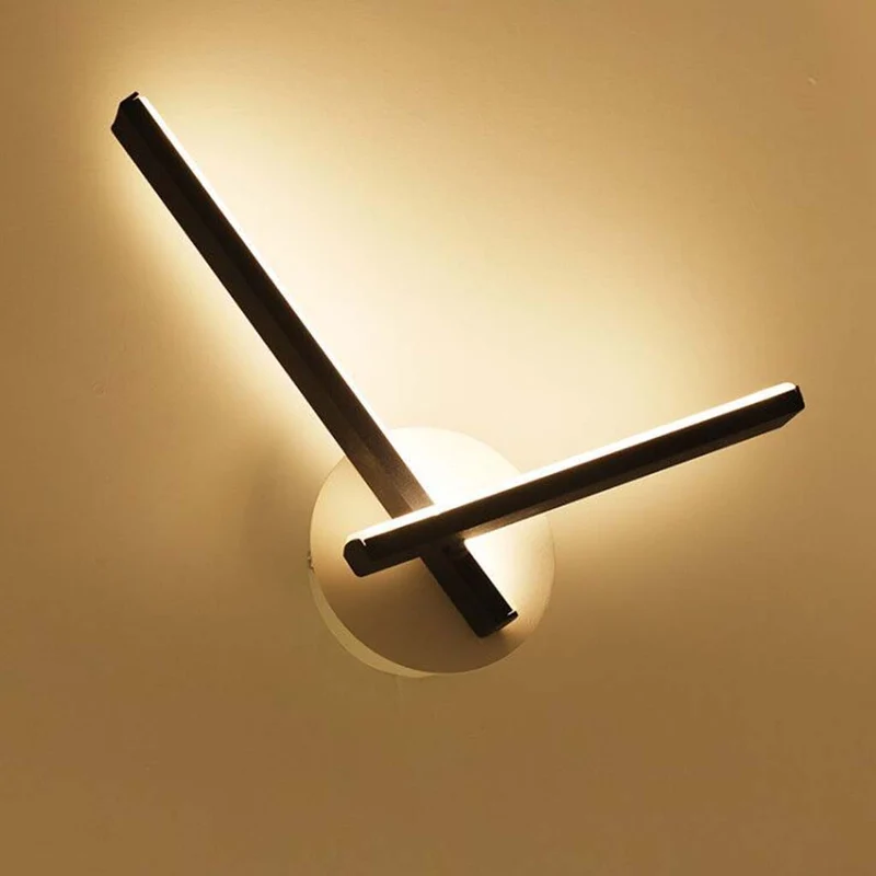 Wall Mounted LED Light Geometric, Black