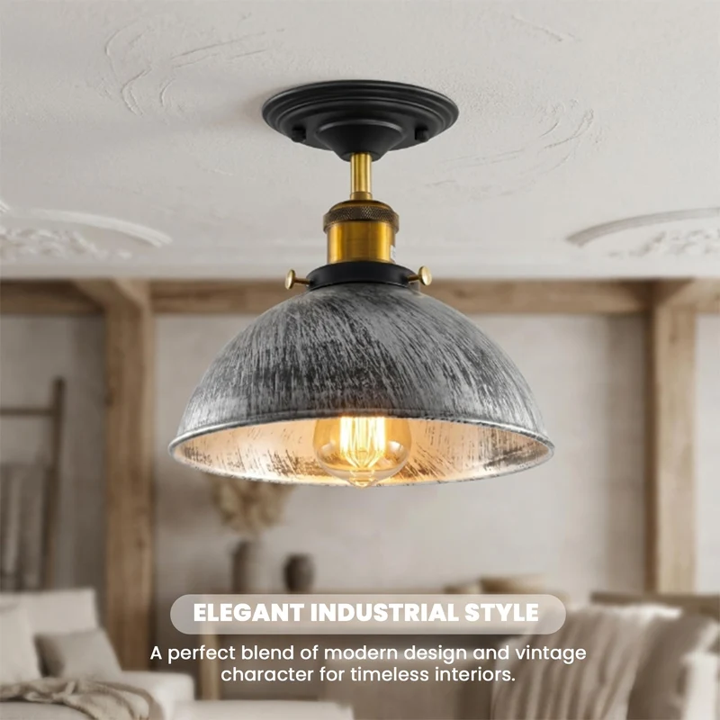 Industrial Contemporary Deckenleuchte E27 Vintage Deckenlampe ~3892