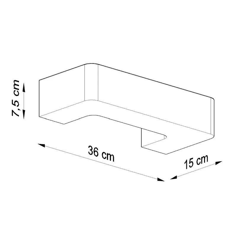Moderne weiße Keramik-Wandleuchte – Orphéane