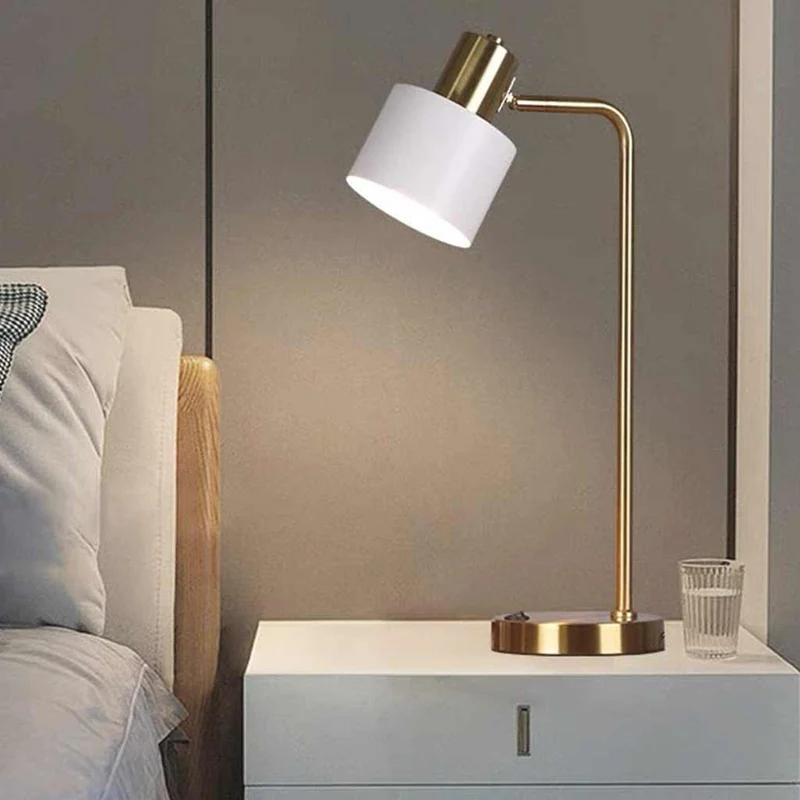 Table Lamp Nordic Adjustable Eye Care with Button Switch