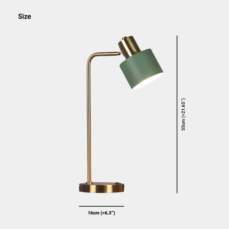 Table Lamp Nordic Adjustable Eye Care with Button Switch