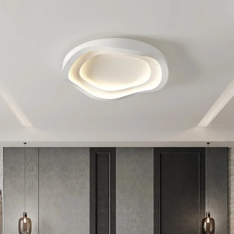Minimalistische weiße LED-Deckenleuchte für modernes Wohnzimmer – Arionde