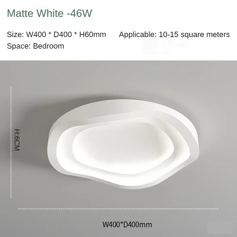 Minimalistische weiße LED-Deckenleuchte für modernes Wohnzimmer – Arionde