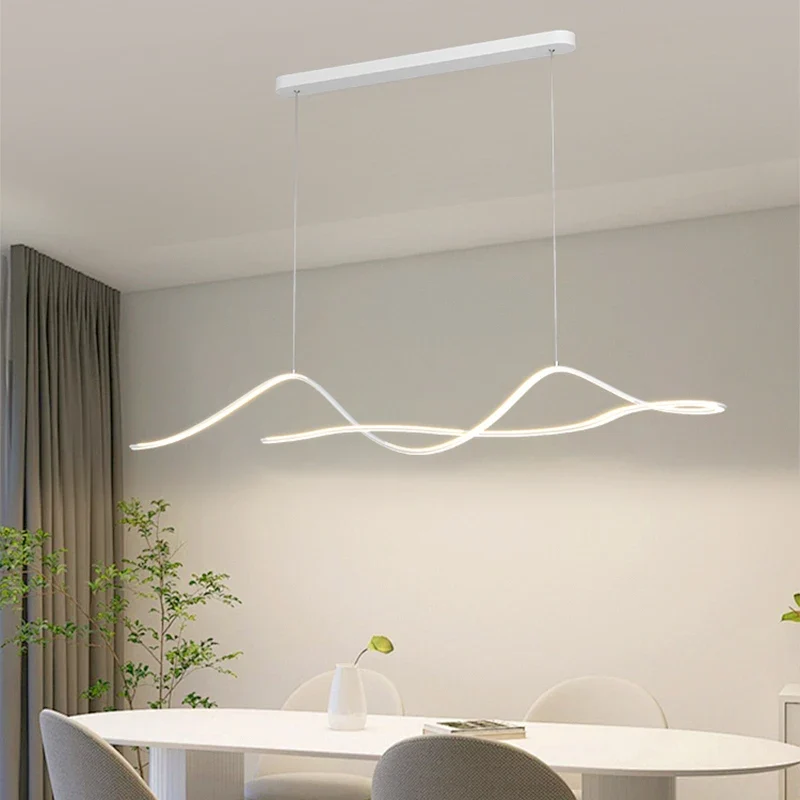 Moderne schwarze LED-Pendelleuchte für Innenräume – Caeluxique
