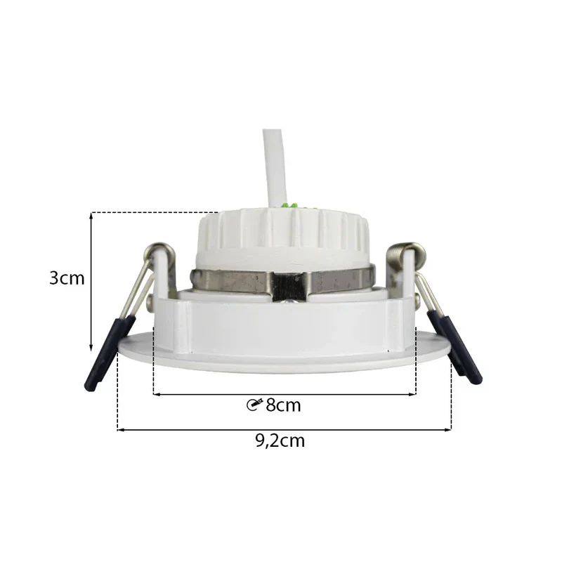 LED-Flacheinbaustrahler 6 Watt | Dimmbar | 70mm | Weiß | CCT