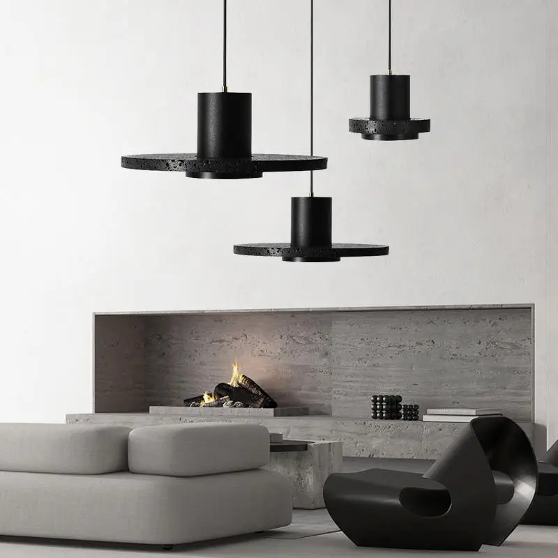 Minimalistische schwarze Hängelampe für Schlafzimmer – Noctar