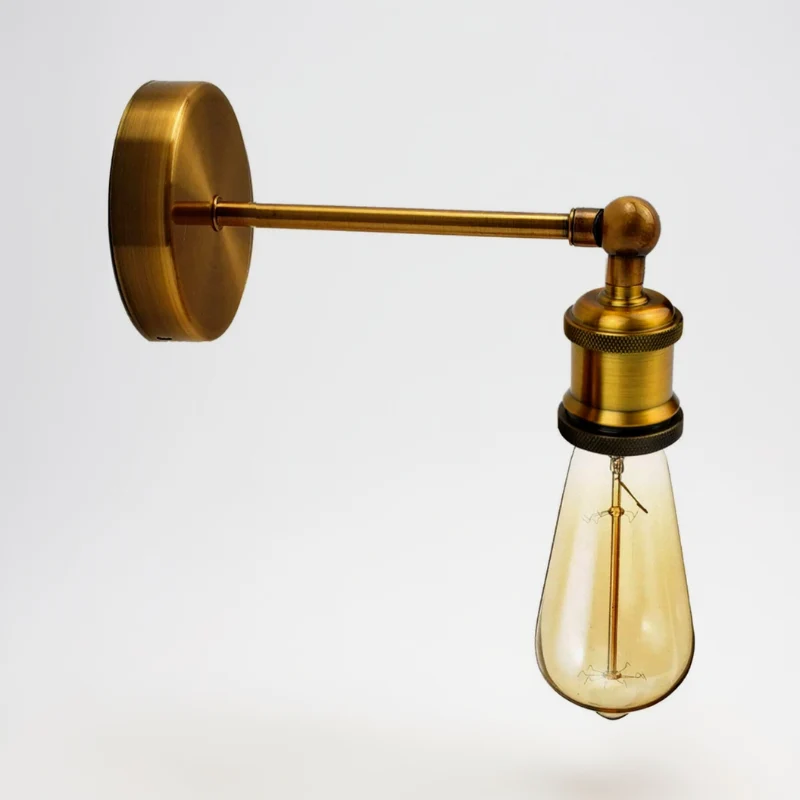 Vintage Wandleuchte E27 Wandlampe verstellbarem Arm ~3847
