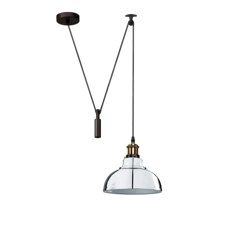 Industrial Flaschenzug Pendelleuchte 2m Hängelampe ~3867