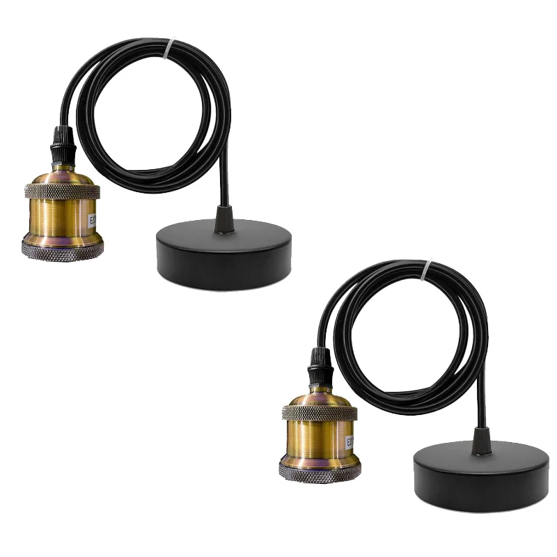 E27 Vintage Pendelleuchte Set | Retro Lampenaufhängung ~3845
