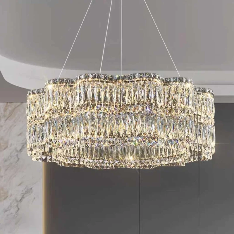 Chandelier Crystal LED Dimmable Round / Rectangle
