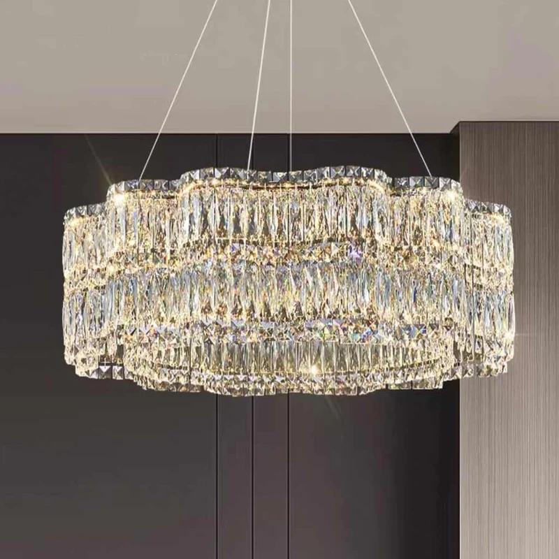 Chandelier Crystal LED Dimmable Round / Rectangle