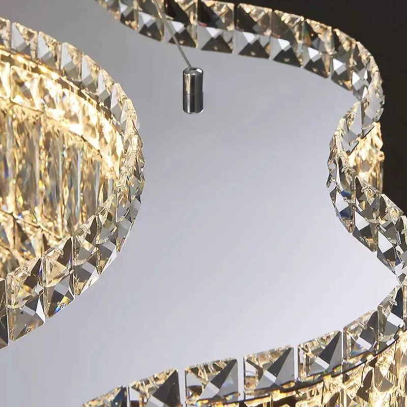 Chandelier Crystal LED Dimmable Round / Rectangle