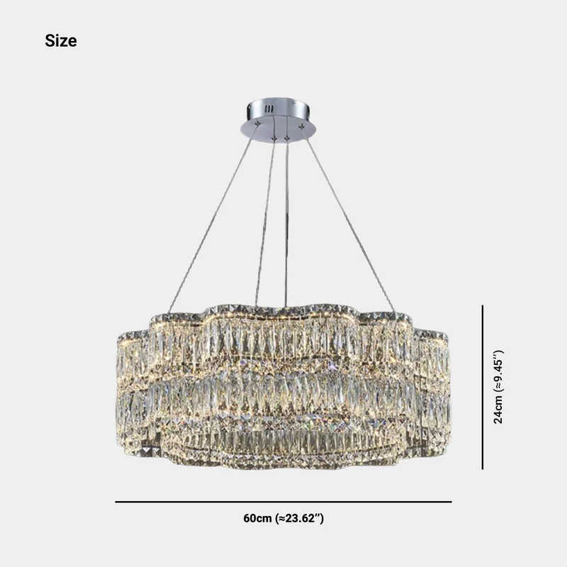 Chandelier Crystal LED Dimmable Round / Rectangle