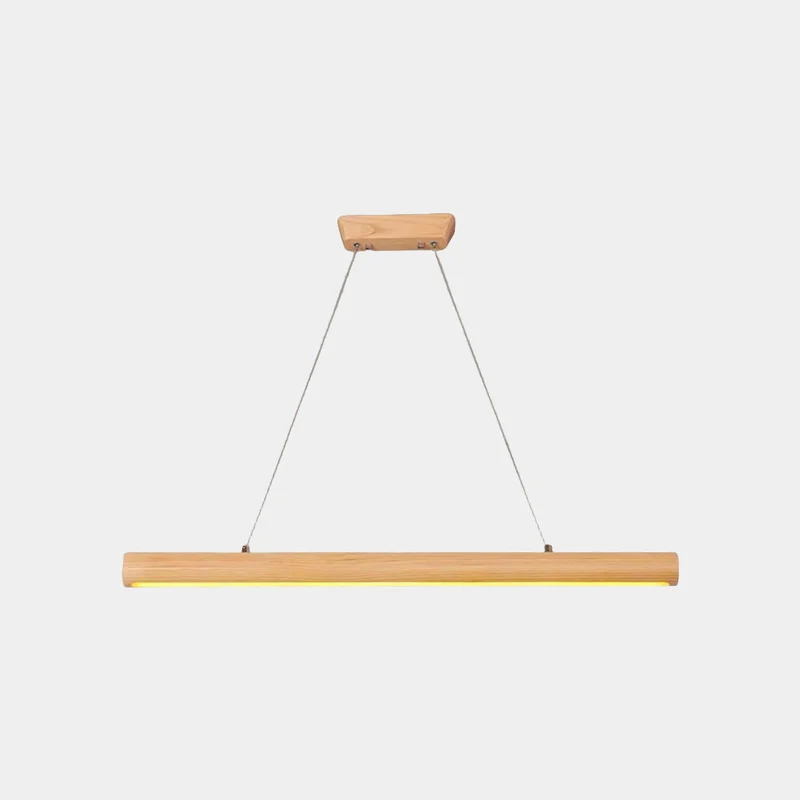 Pendant Light Nordic Linear Solid Wood LED