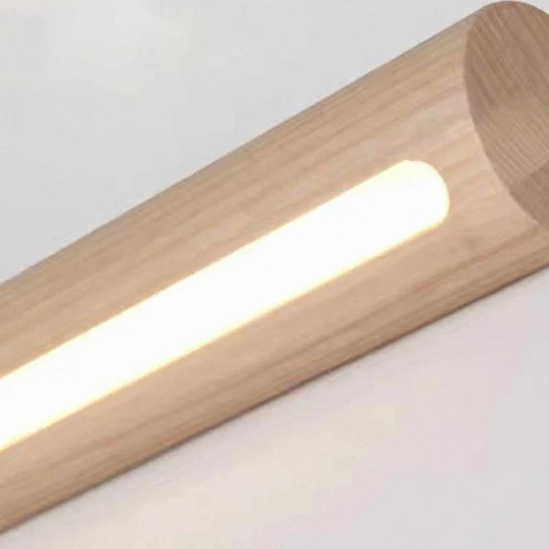 Pendant Light Nordic Linear Solid Wood LED