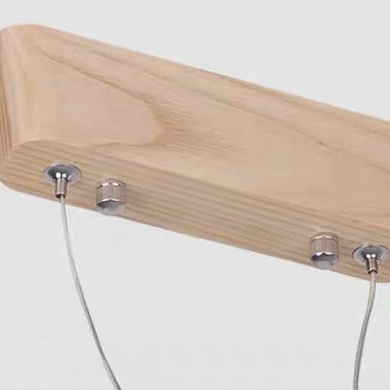 Pendant Light Nordic Linear Solid Wood LED