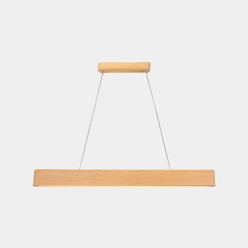 Pendant Light Nordic Linear Solid Wood LED