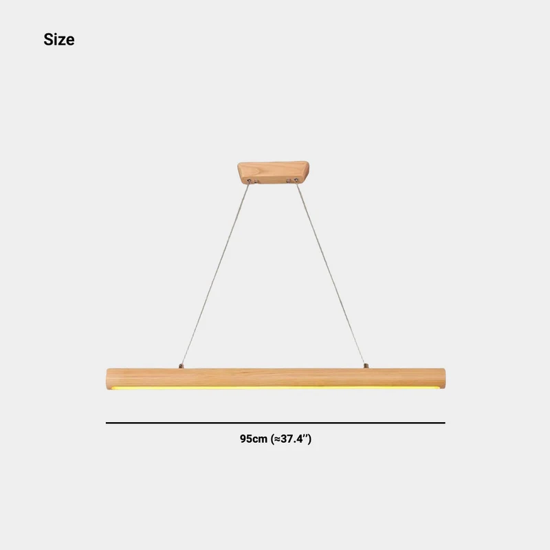 Pendant Light Nordic Linear Solid Wood LED