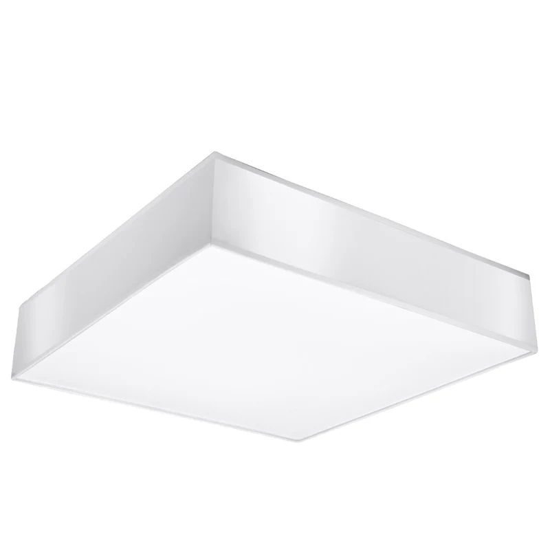 Minimalistische quadratische Deckenleuchte weiß Wohnzimmer – Noréalis