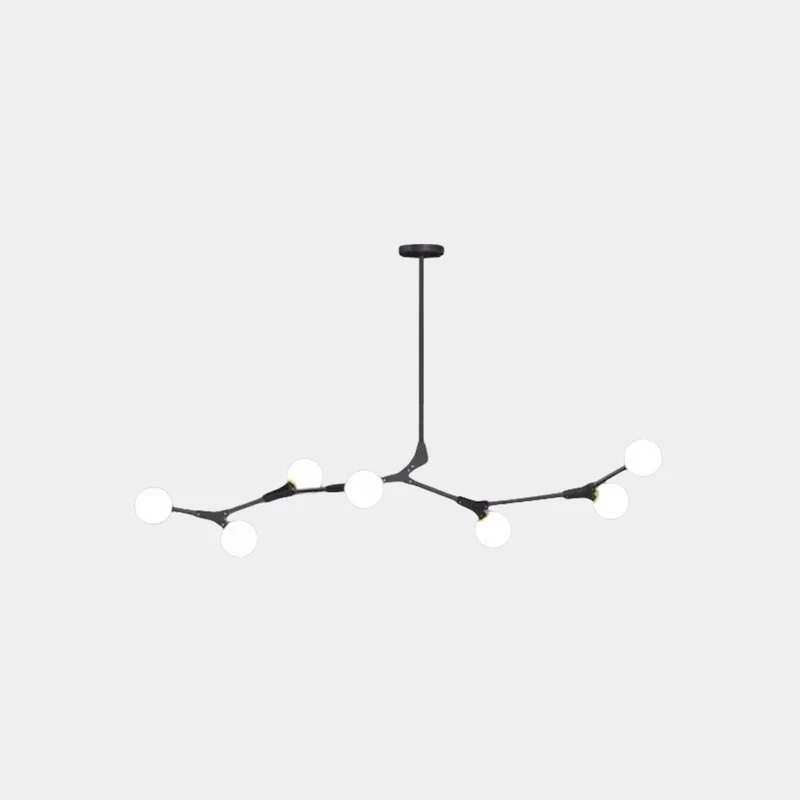 Chandelier Branch Glass Bubble Multi-Globe
