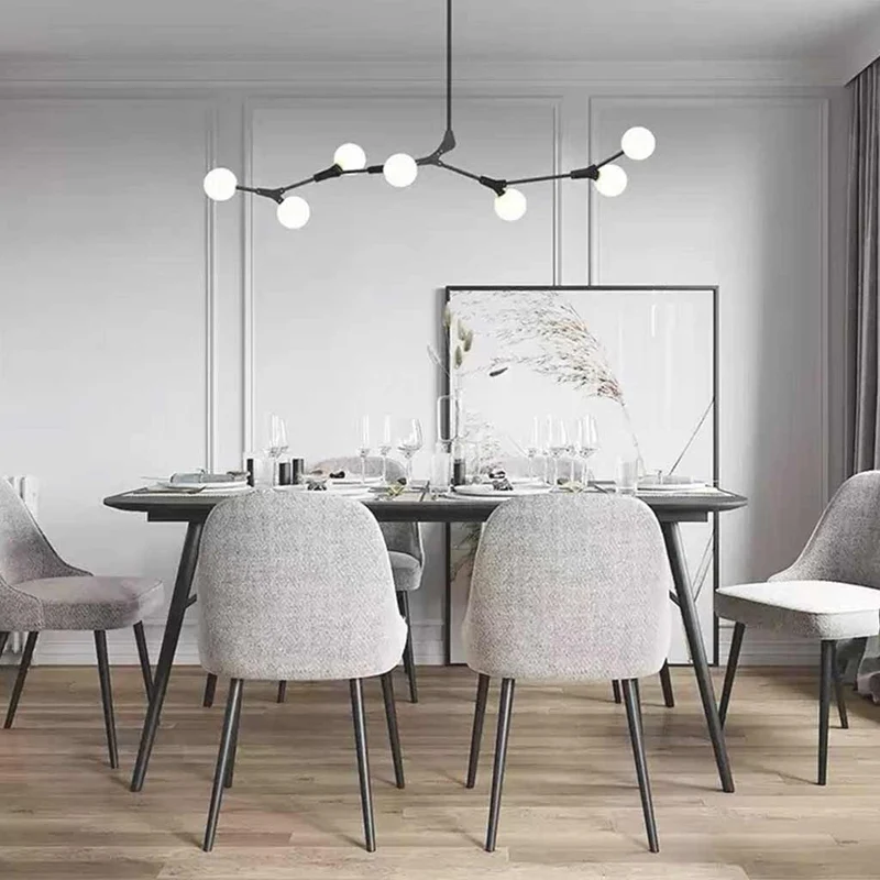 Chandelier Branch Glass Bubble Multi-Globe