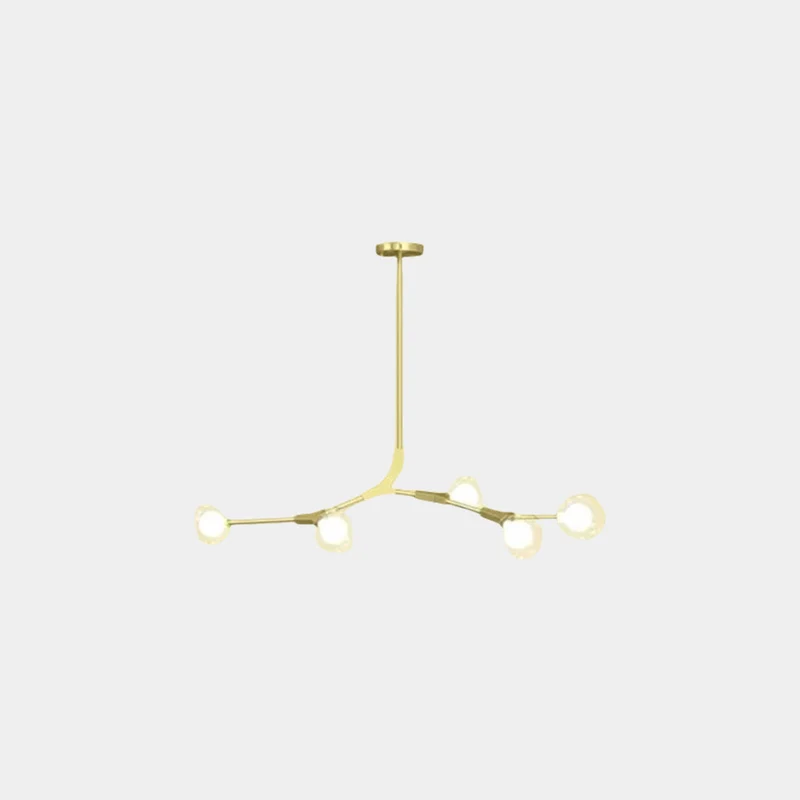 Chandelier Branch Glass Bubble Multi-Globe