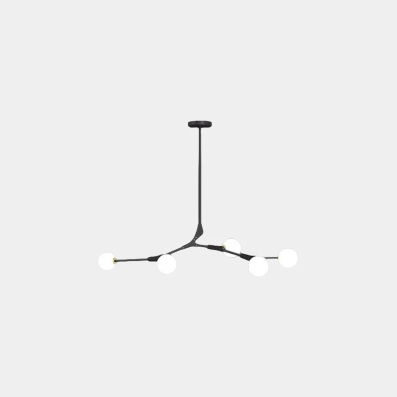 Chandelier Branch Glass Bubble Multi-Globe