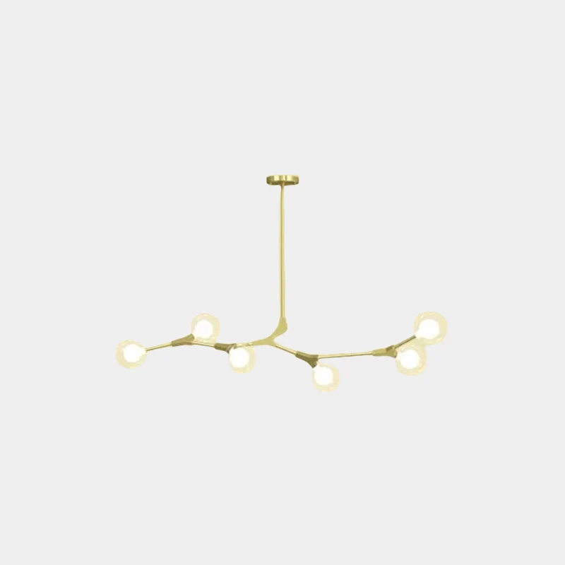 Chandelier Branch Glass Bubble Multi-Globe