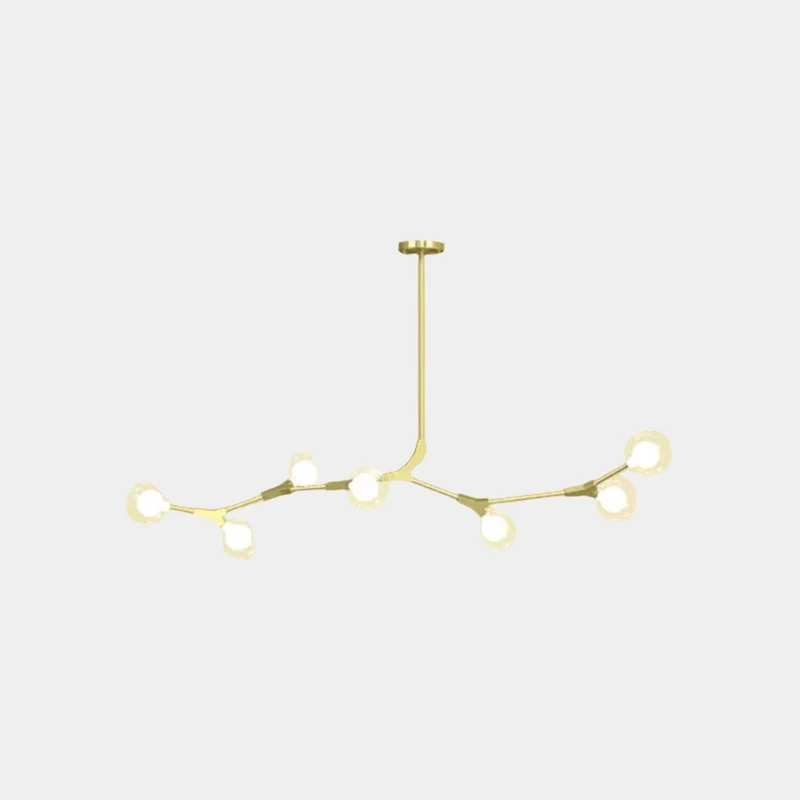 Chandelier Branch Glass Bubble Multi-Globe