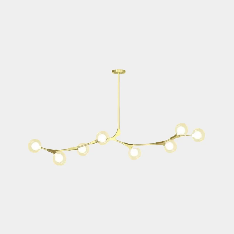 Chandelier Branch Glass Bubble Multi-Globe