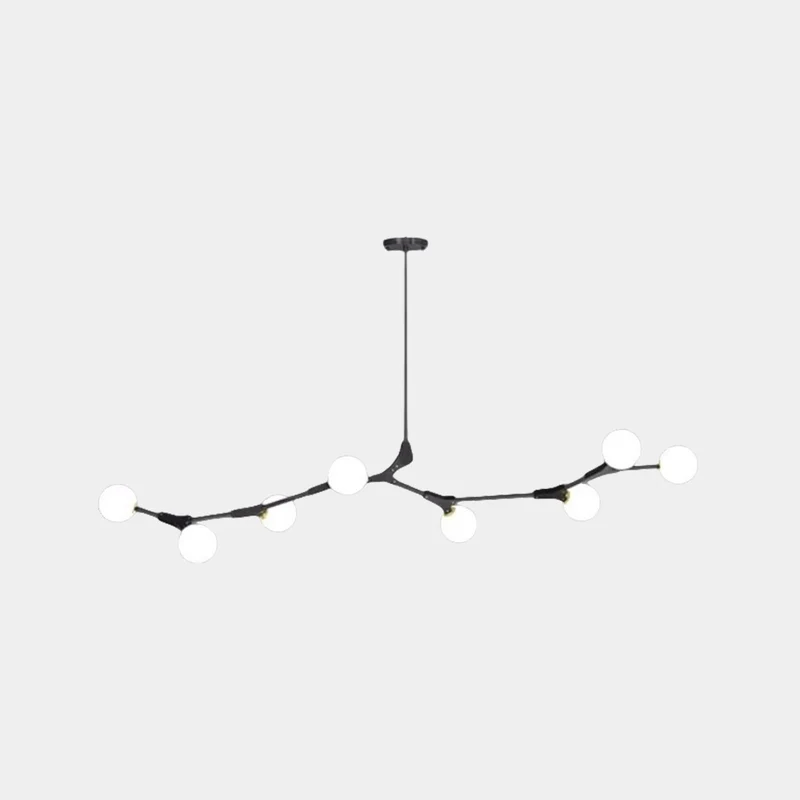 Chandelier Branch Glass Bubble Multi-Globe