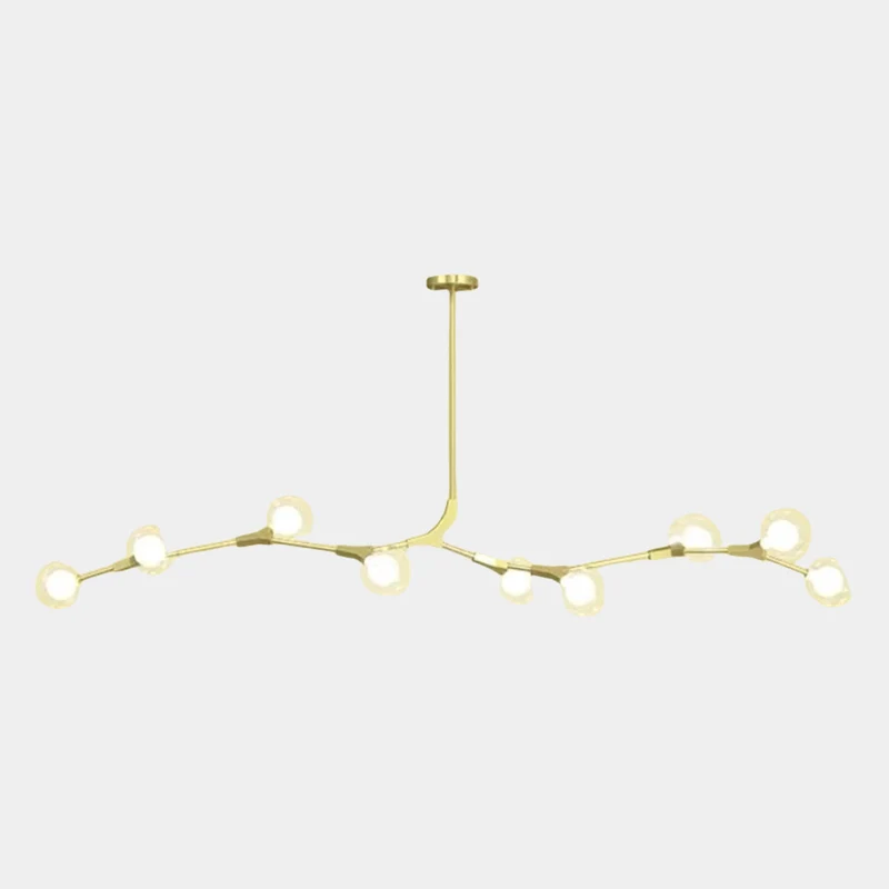 Chandelier Branch Glass Bubble Multi-Globe
