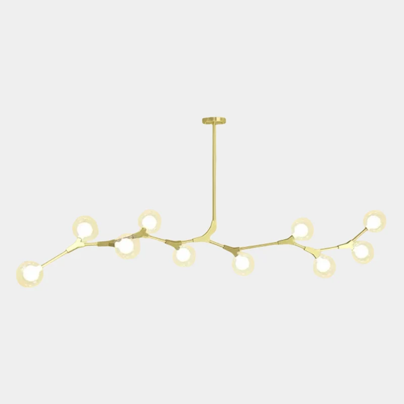 Chandelier Branch Glass Bubble Multi-Globe