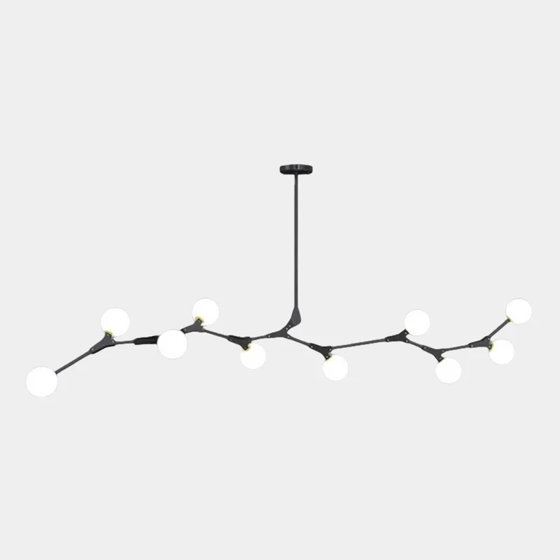 Chandelier Branch Glass Bubble Multi-Globe